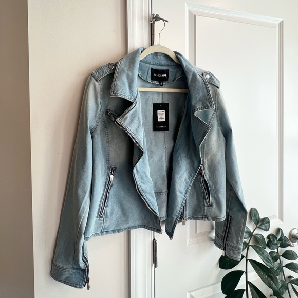 Edgy Gal Denim Moto Jacket - Picture 4 of 4